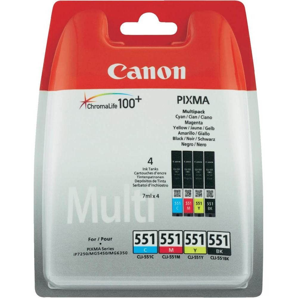 Ink/CLI-551 Cartridge CMYK BLIST+SEC