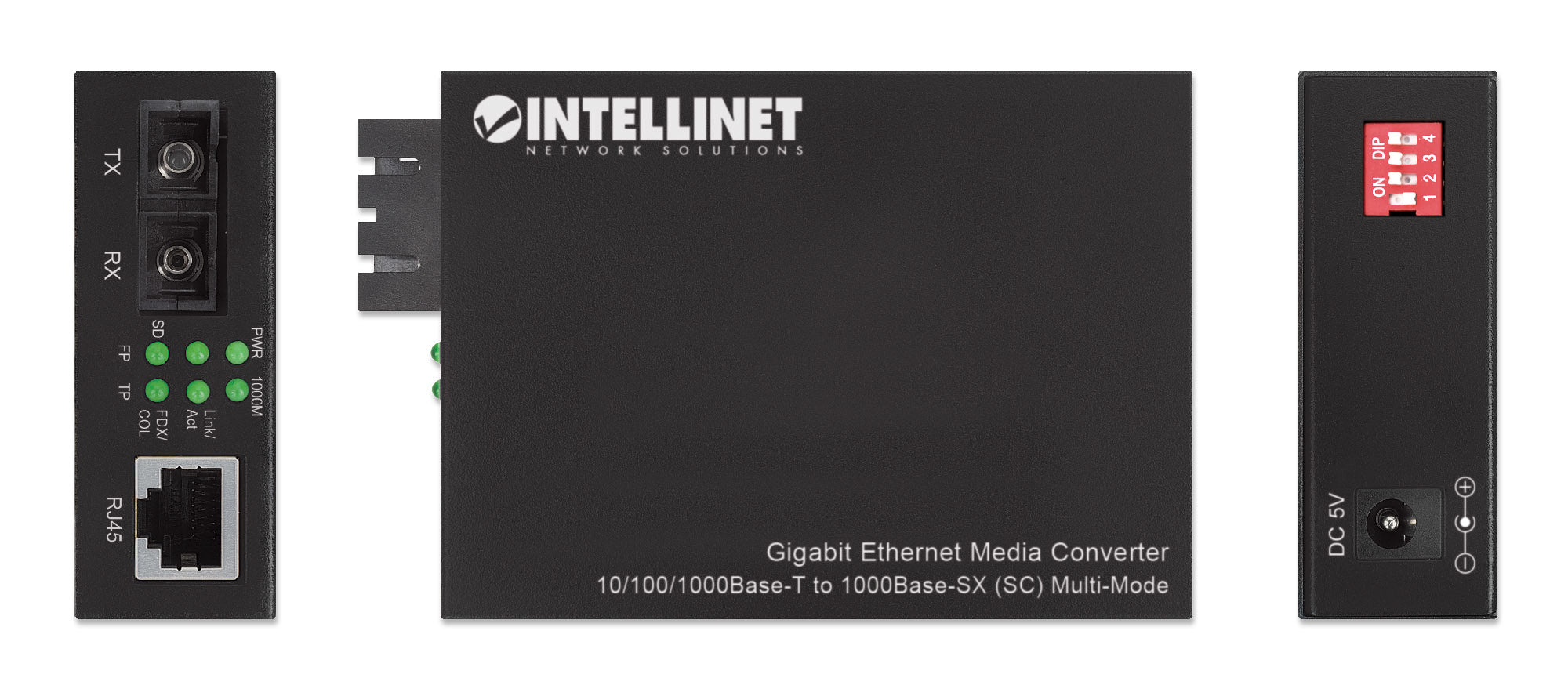 Intellinet 508544 convertisseur de support réseau 850 nm Multimode