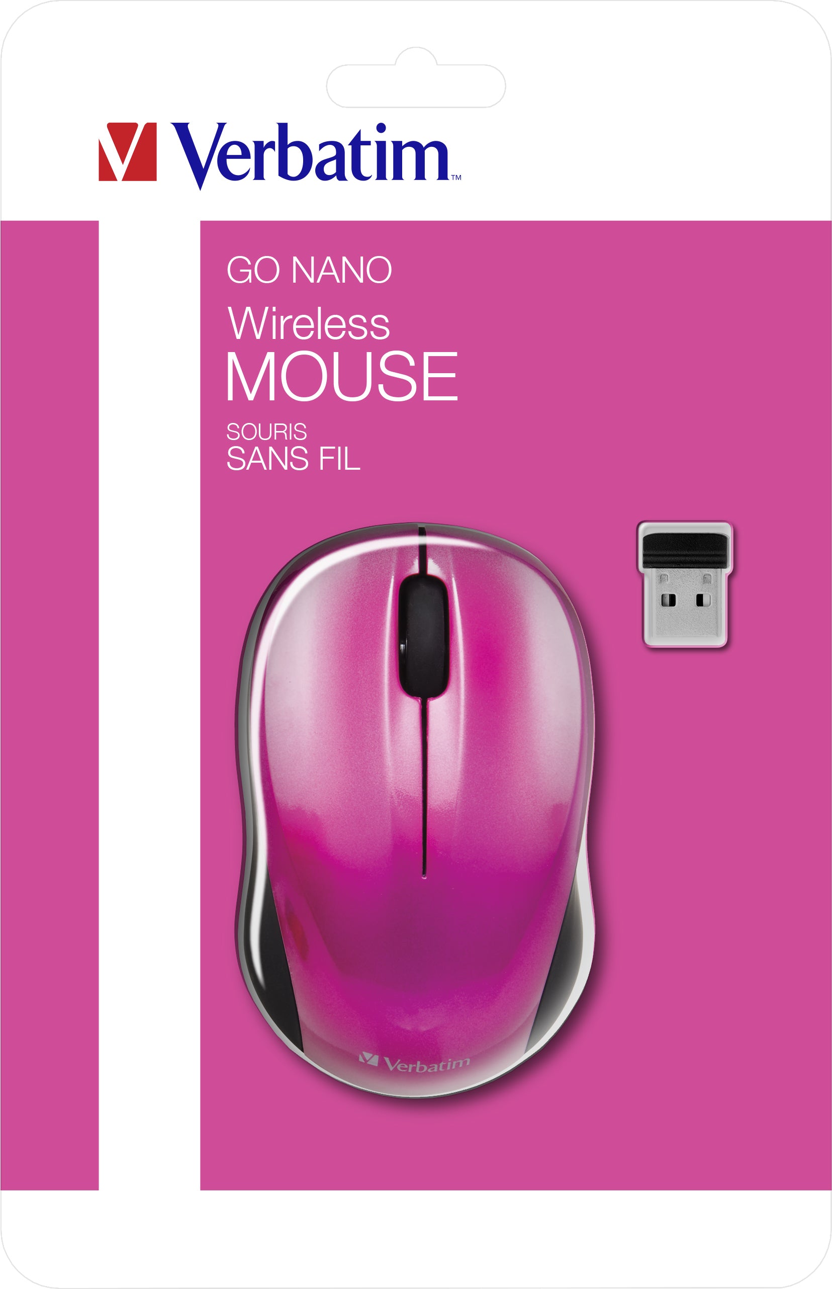 GO NANO WIRELESS MOUSE HOT PINK