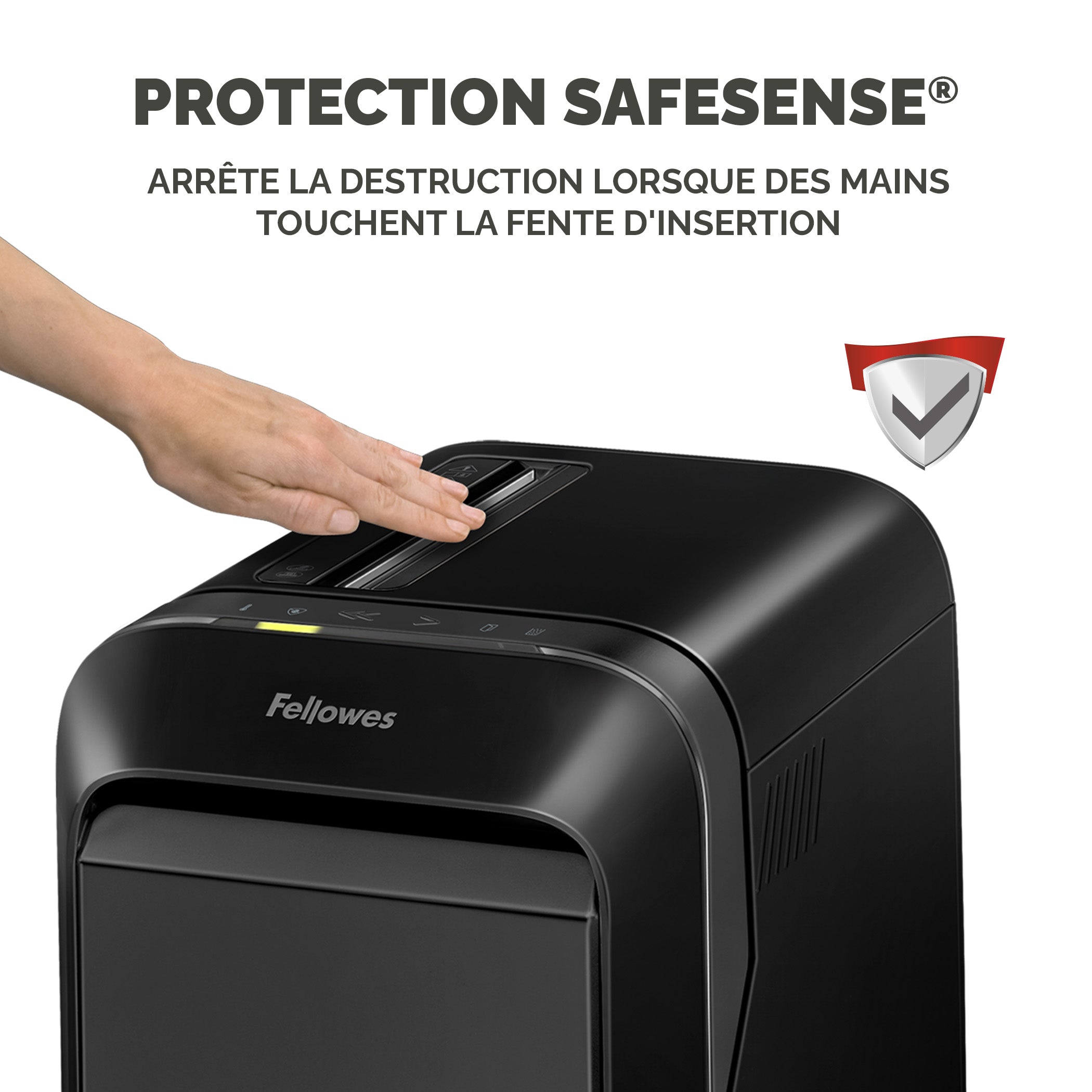 FELLOWES DESTRUCTEUR MICROSHRED LX221 NOIR COUPE MICROPARTICULES 230V EU/UK