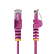25cm Pink Slim CAT6 Ethernet Cable