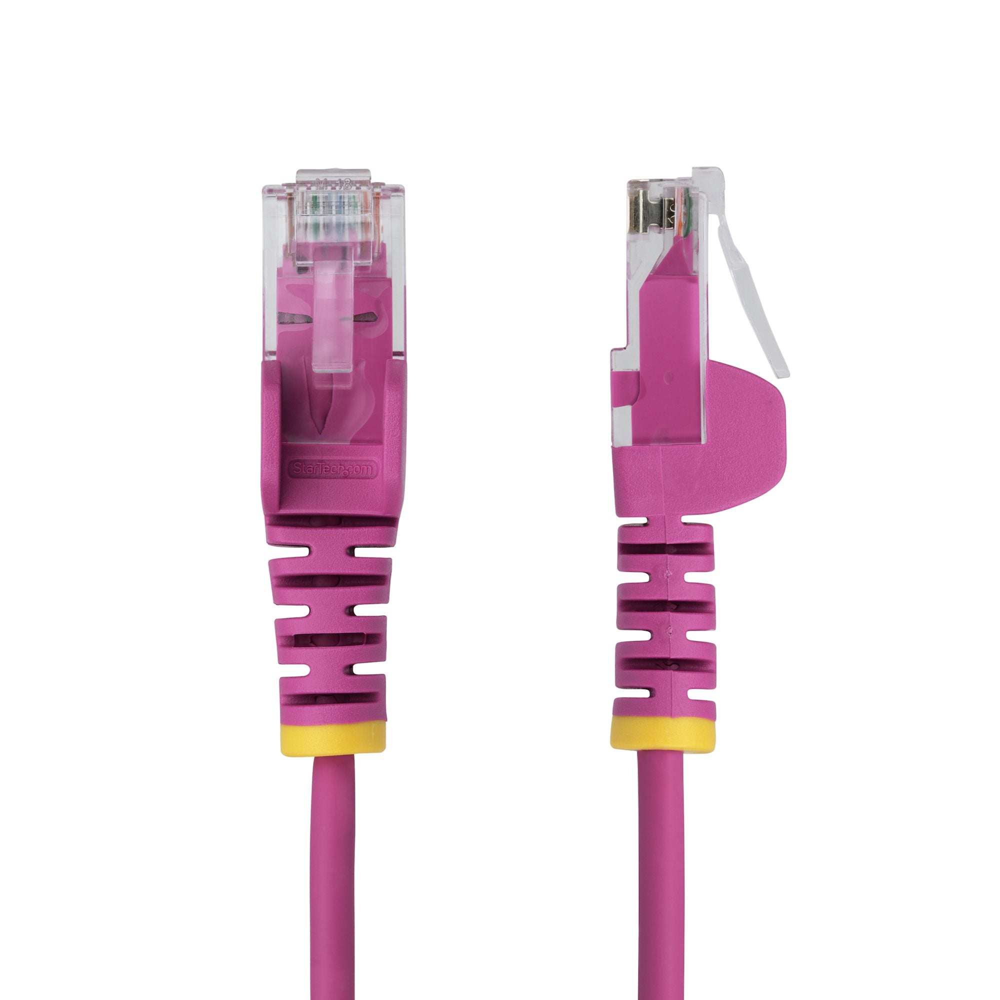 25cm Pink Slim CAT6 Ethernet Cable