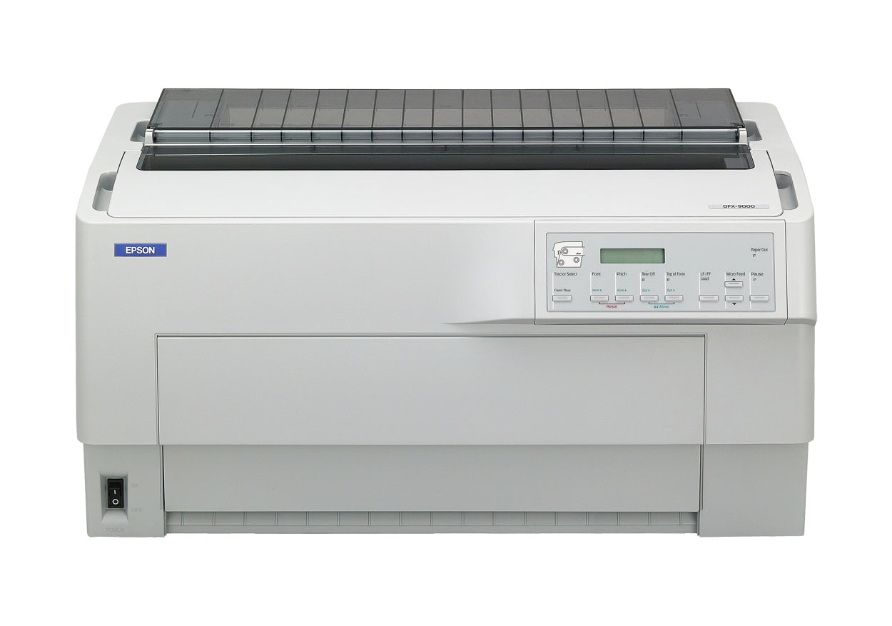 EPSON DFX 9000N Printer Mono dot-matrix 419.1mm width 240x144dpi 9pin 1550char/sec parallel USB LAN serial