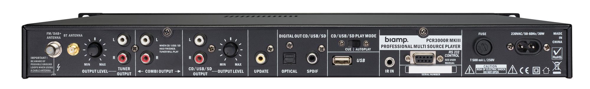 Biamp Versatile DAB and FM RDS/ CD/ USB reader