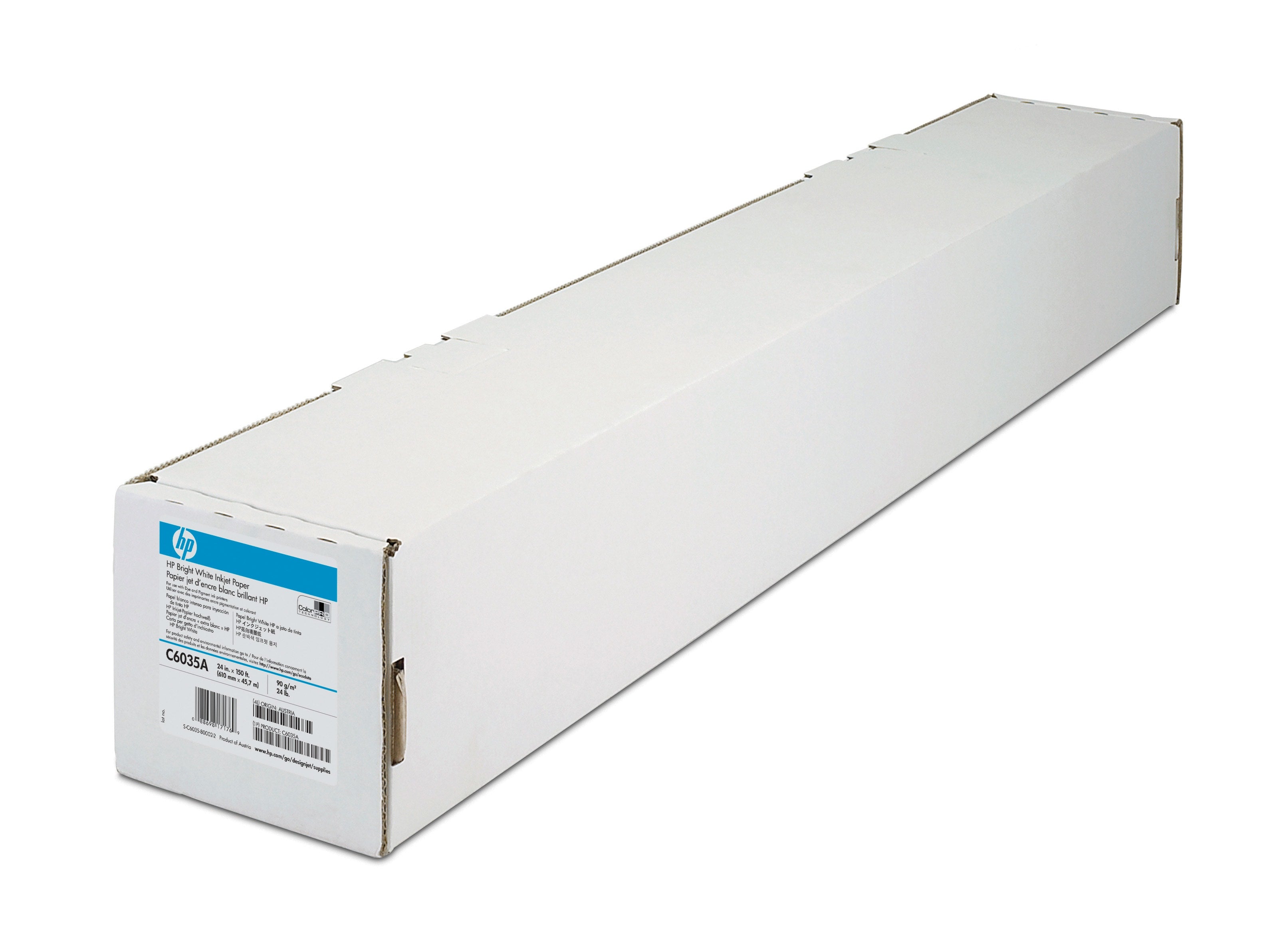 HP BLANC brillant inkjet 90g/m2 1 rouleau pack de 1  papier 420mm x 45,7m