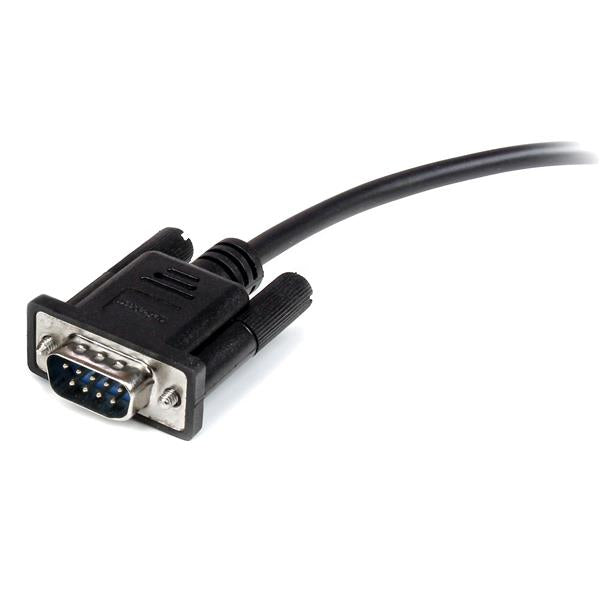 3m Straight Through Serial Cable M/F BK