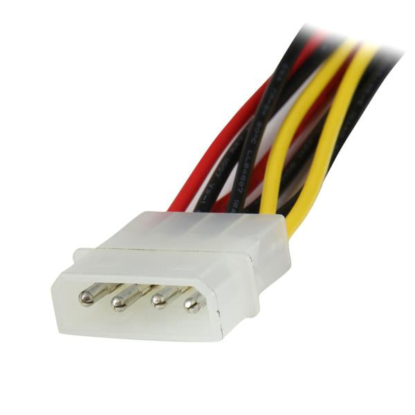 12" LP4 to 2x latching SATA Y Cable