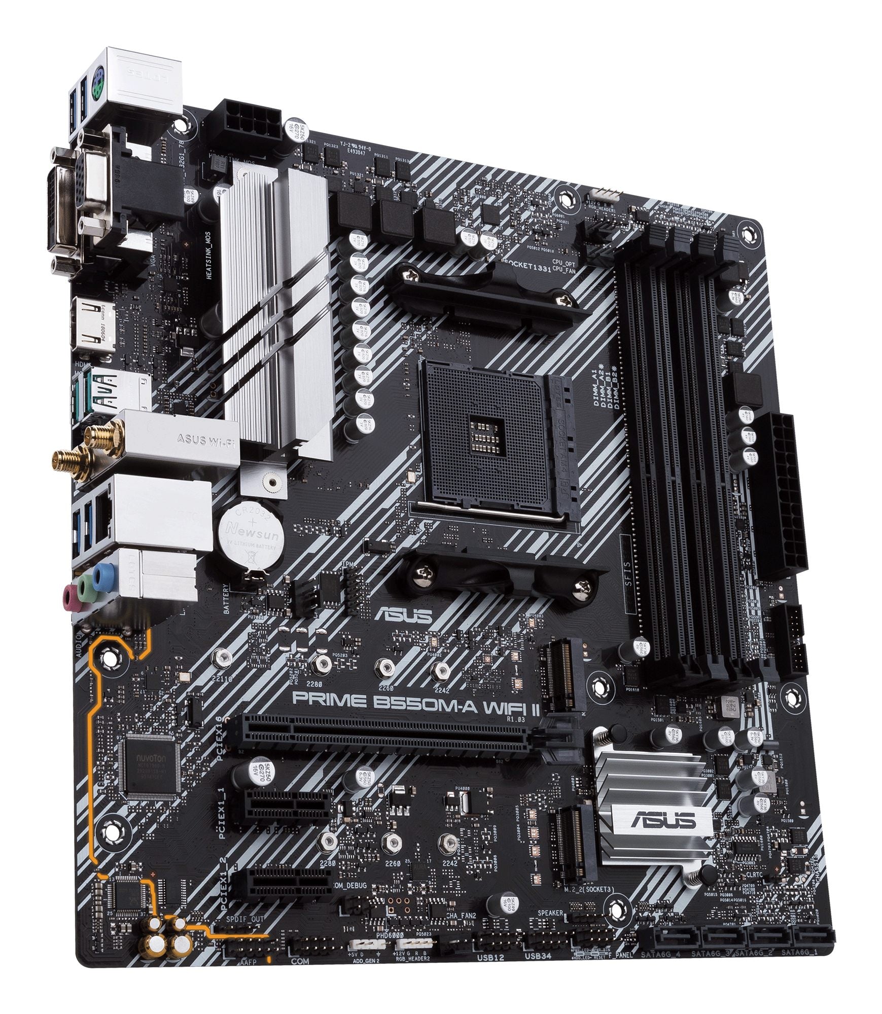 ASUS PRIME B550M-A WIFI II AM4 mATX MB 4xDDR4 2xM.2 4XSATA