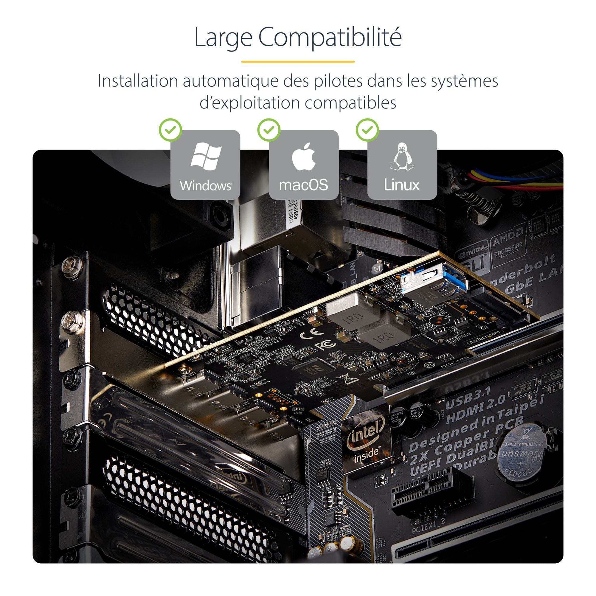 5-Port USB PCIe Card 10Gbps