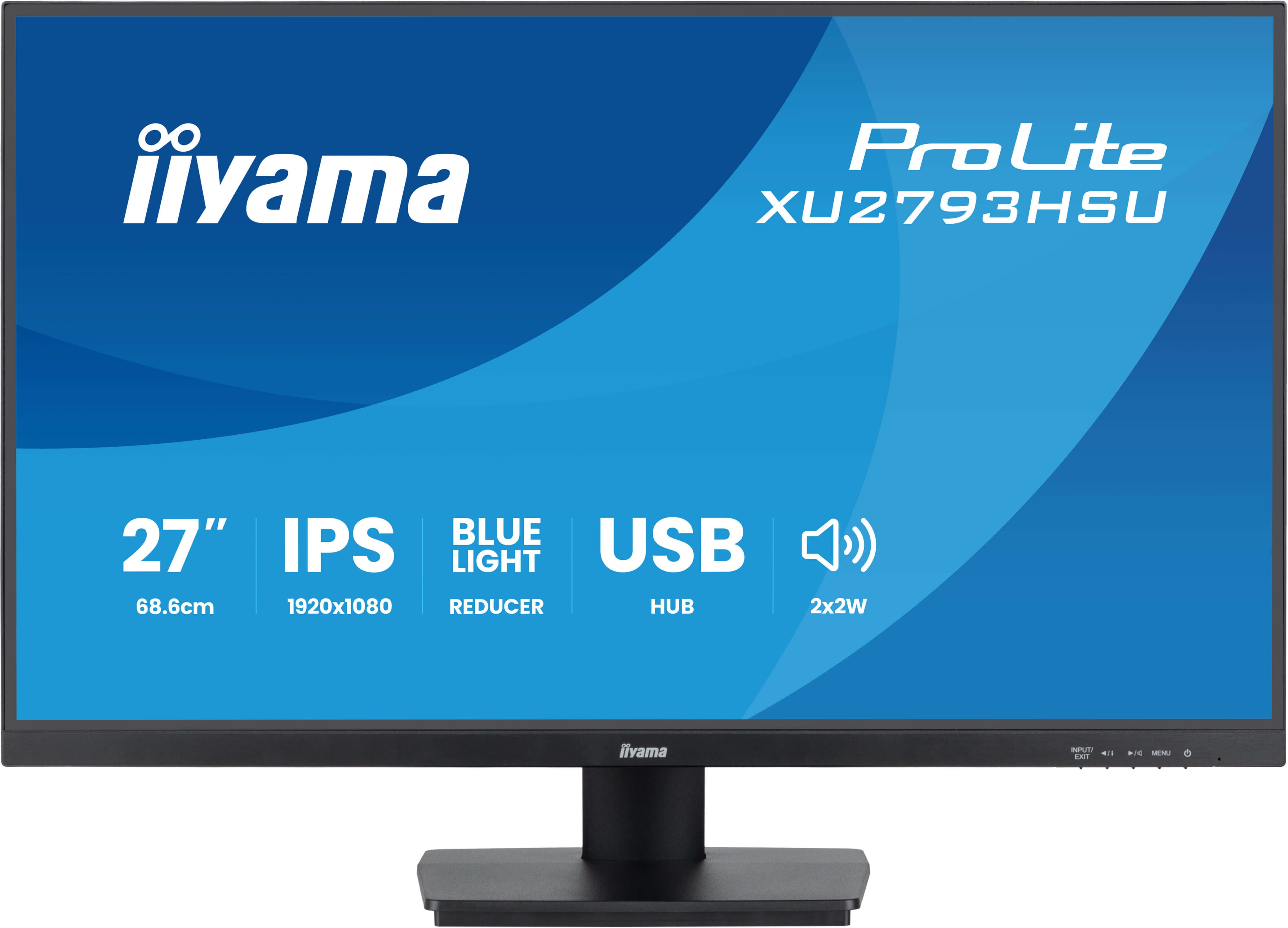 iiyama XU2793HSU-B7 27 pouces IPS 1920x1080 300cd/m2 1ms HDMI DP USB