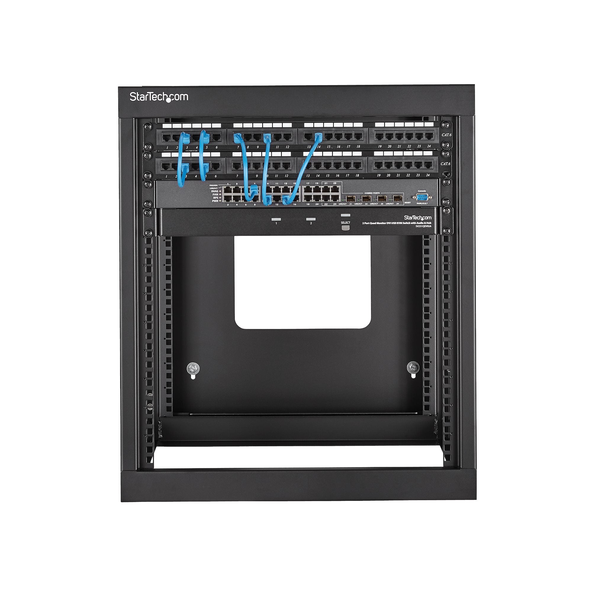 12U Open Frame Wallmount Server Rack