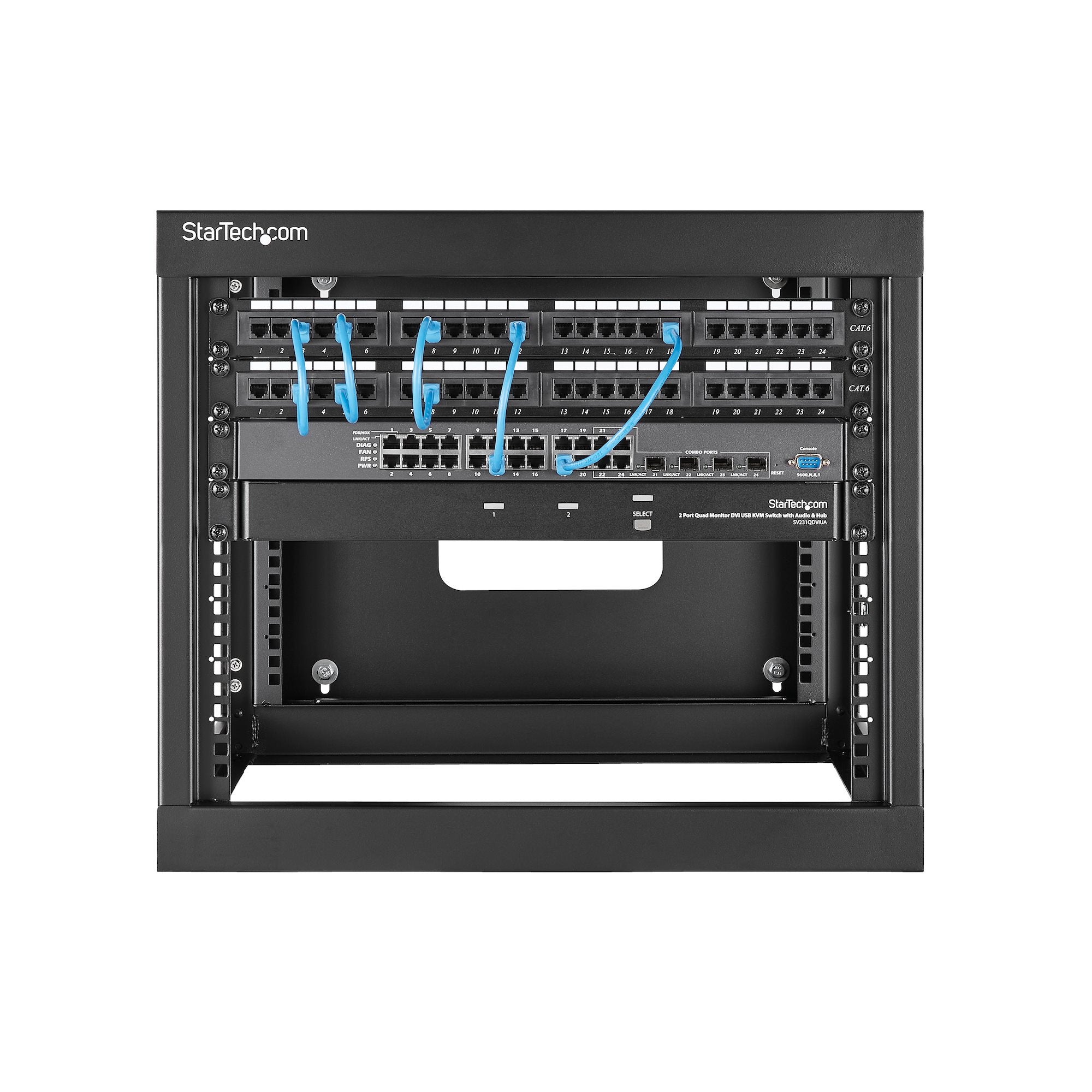 8U 22" Open Frame Wallmount Server Rack