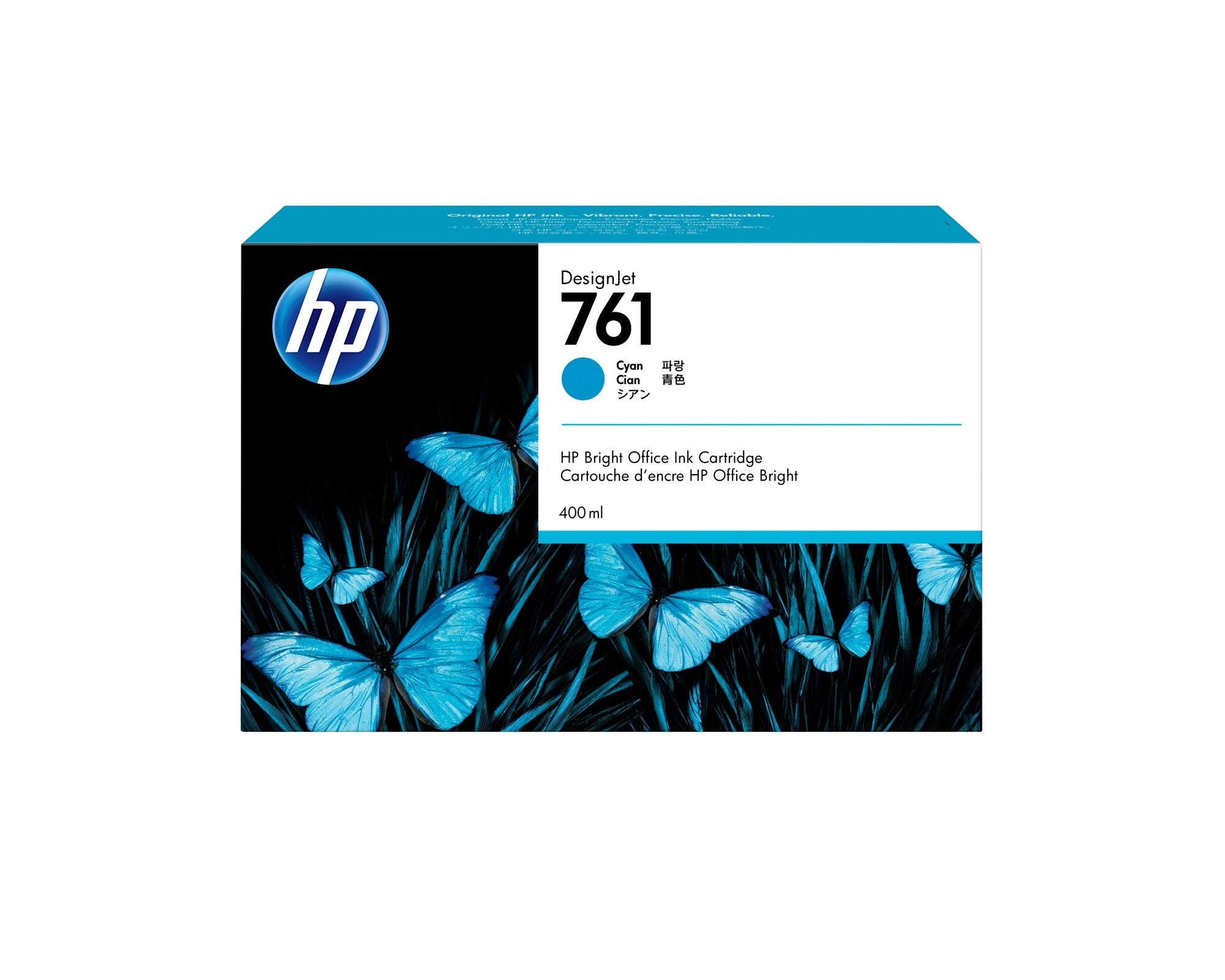 HP 761 original Ink cartridge CM994A cyan standard capacity 400ml 1-pack