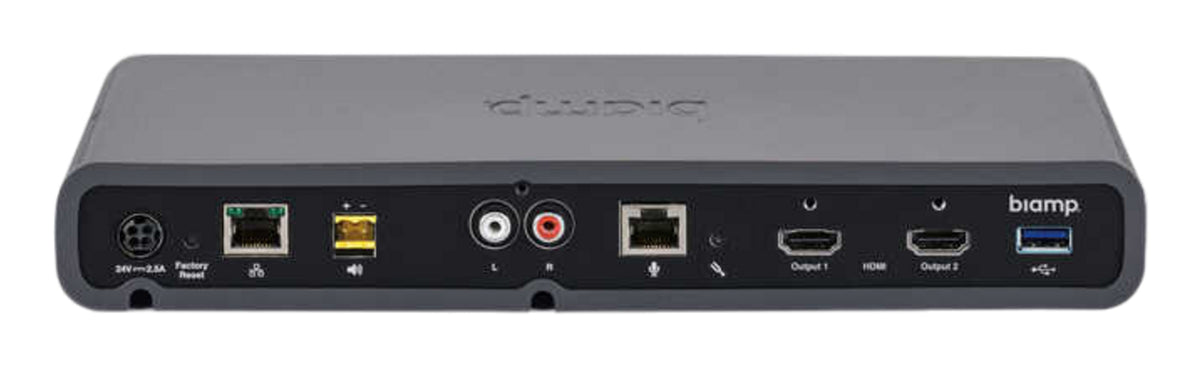 Biamp Conferencing hub and microphone; includes Devio SCR20 hub and one TCMXEX ceiling microphone Black (quantity 111)