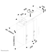 CPU/PC Holder h:0-55 cm width PC: 5-24cm