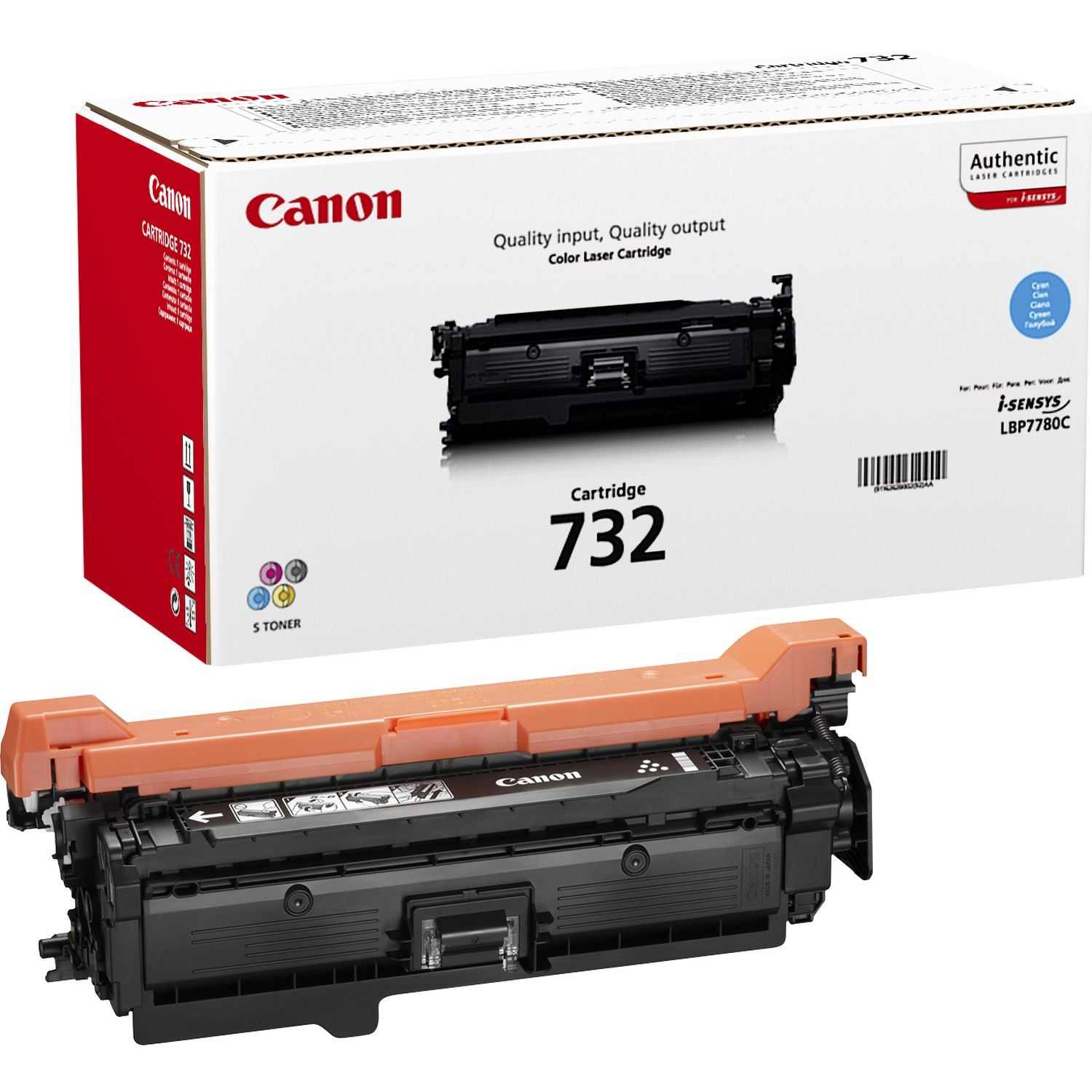 CANON 732-C cartouche de toner cyan capacité standard 6.400 pages pack de 1
