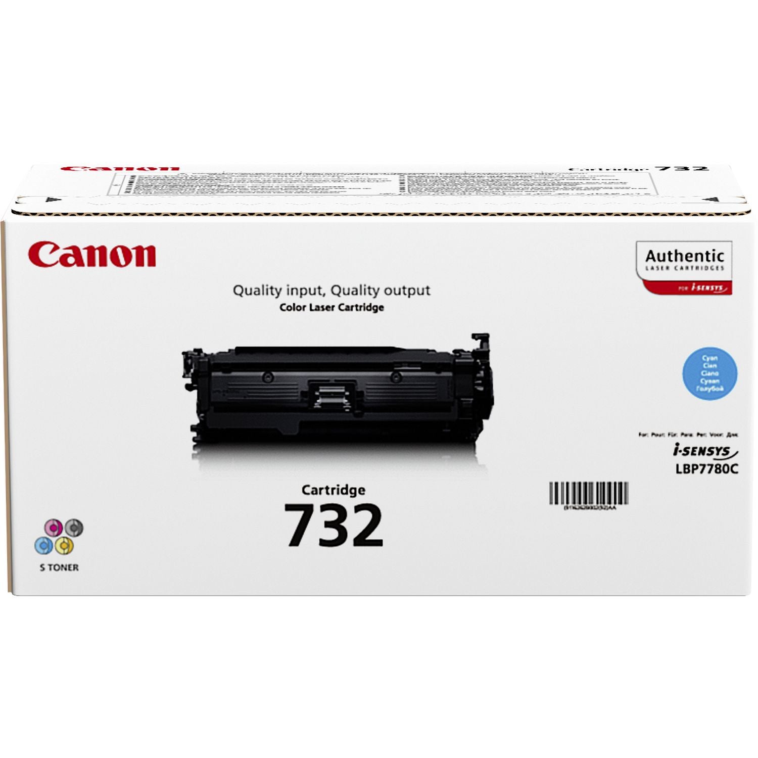 CANON 732-C cartouche de toner cyan capacité standard 6.400 pages pack de 1