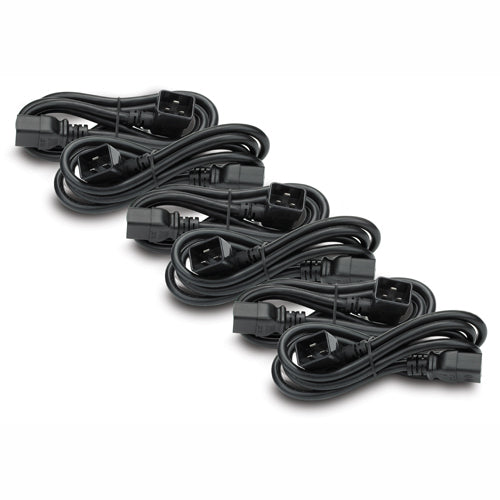 APC Power extension cable IEC 60320 C19 to IEC 60320 C20 16 A 61cm 90 connector Black