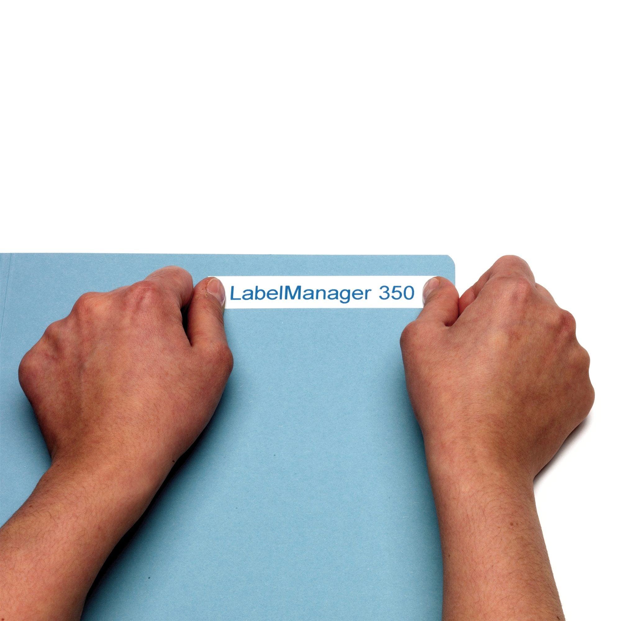 Ruban 19MM bleu sur blanc pour labelmanager 350/450/300/400