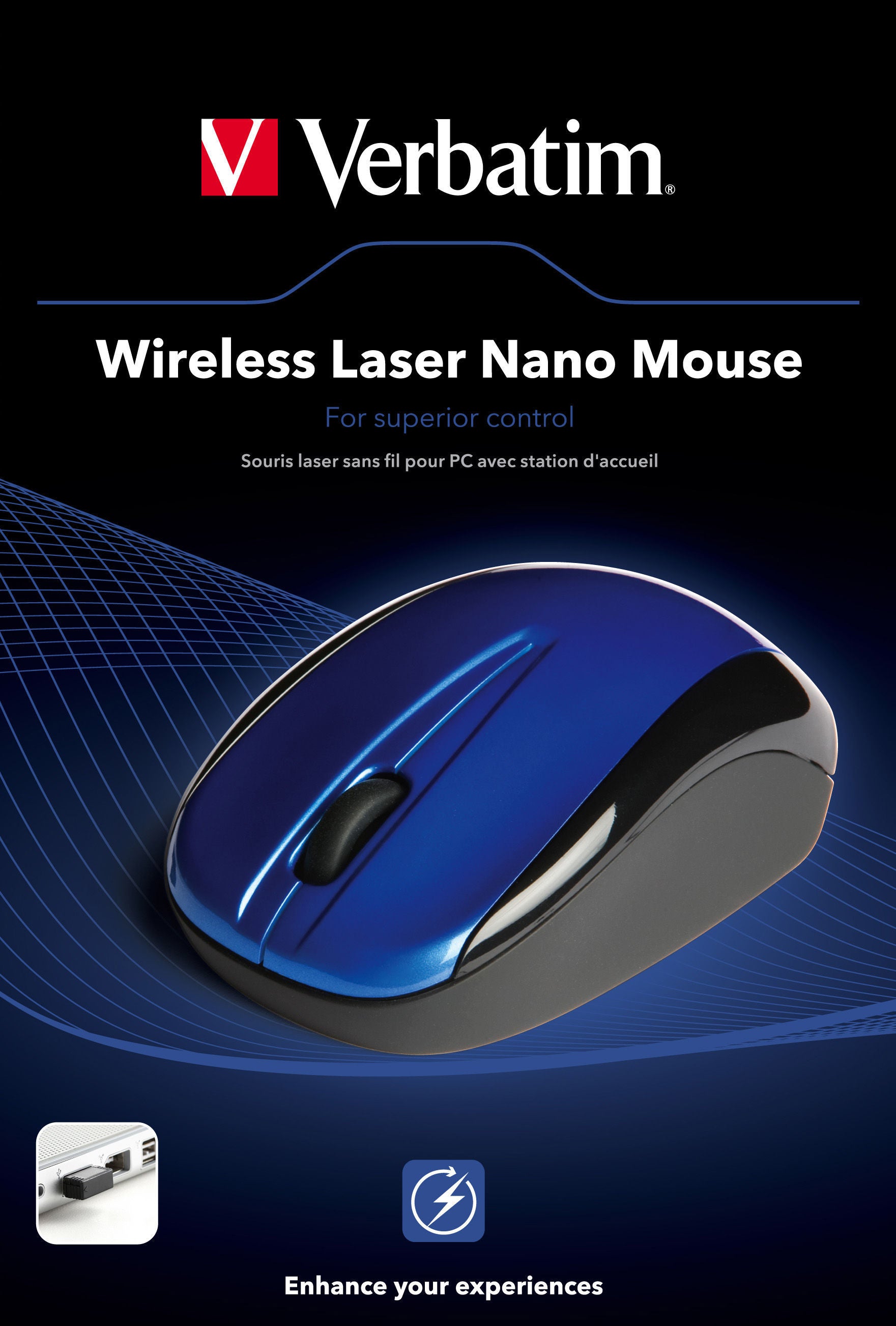 Mouse/Wireless Laser Nano Mouse Blue