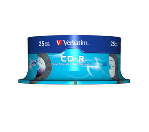 CD-R AZO 52X 700MB Vinyl Print Surf 25pk