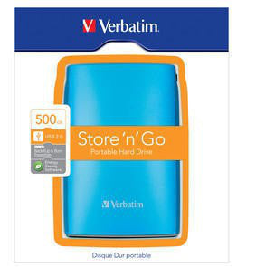 HDD 2.5" 500GB USB Caribbean Blu Blister