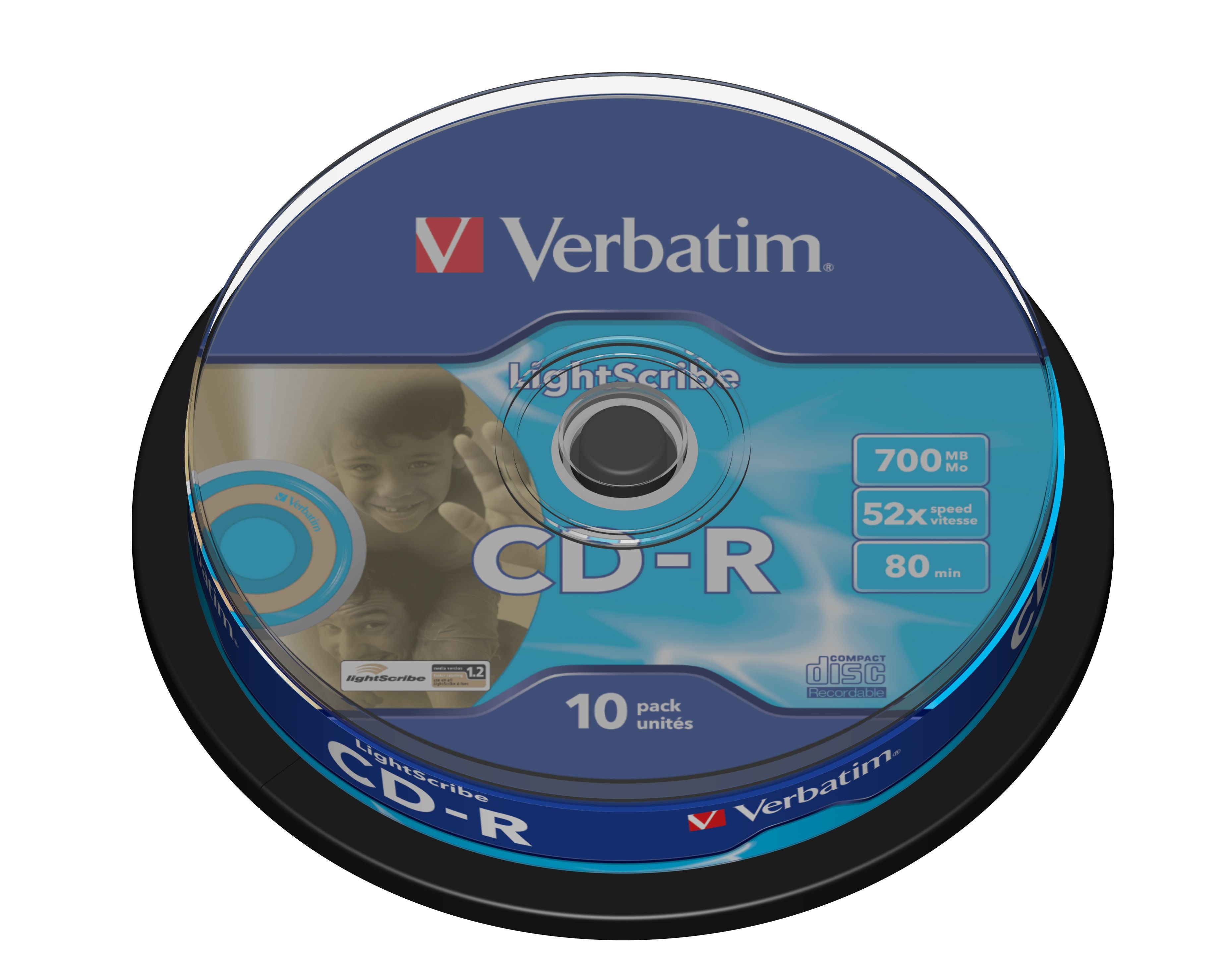 CD-R/700MB 52x LIGHTSCRIBE cake 10pk