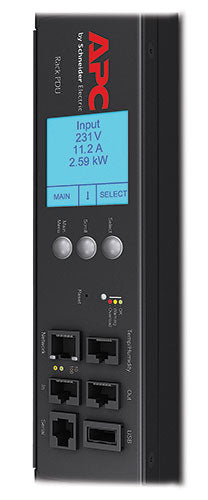 APC Metered-by-Outlet with Switching Rack PDU ZeroU 2G Rack AC 400V 11 kW 3-phase Ethernet 10/100 oc 24 0U 1.8m cord BK