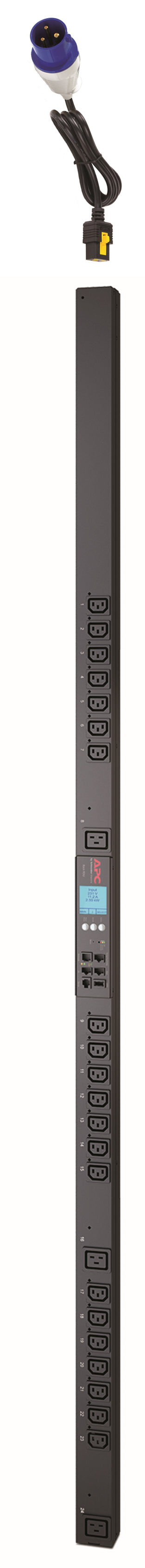 APC Metered-by-Outlet with Switching Rack PDU ZeroU 2G Rack AC 200/208/230V Ethernet 10/100 input IEC 60309 oc 24 0U BK