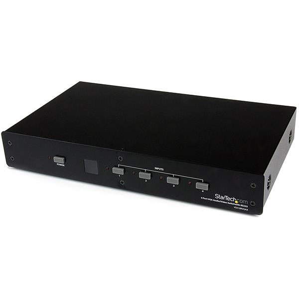 4 Port VGA Video Audio Switch with RS232