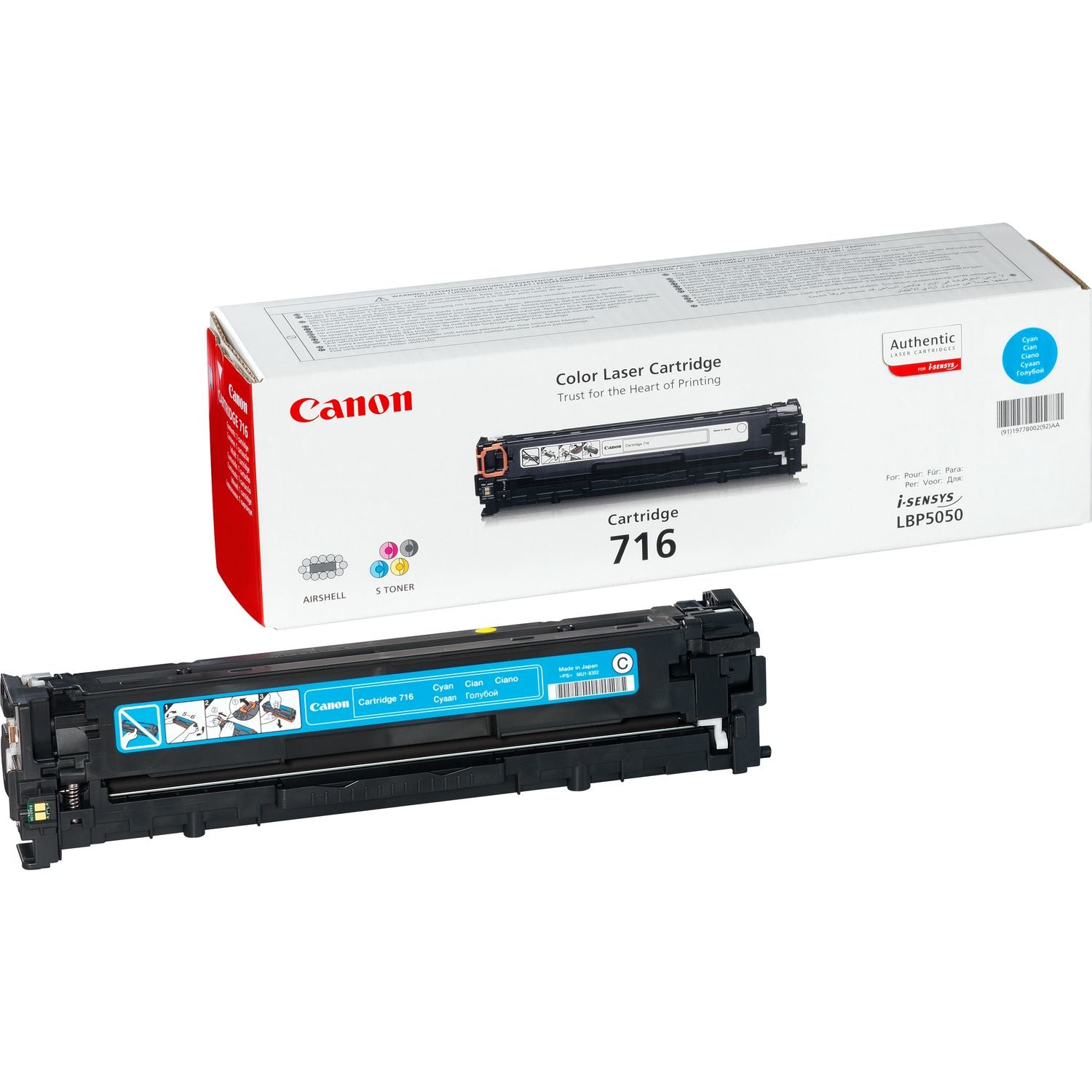 CANON 716 cartouche de toner cyan capacite standard 1.500 pages pack de 1