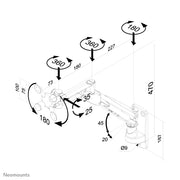 Wall Mount 10-30" Full Motion Gas SILVER