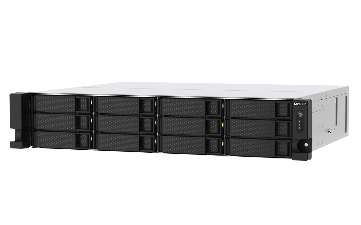 QNAP 12-bay rackmount NAS AMD RyzenV1000