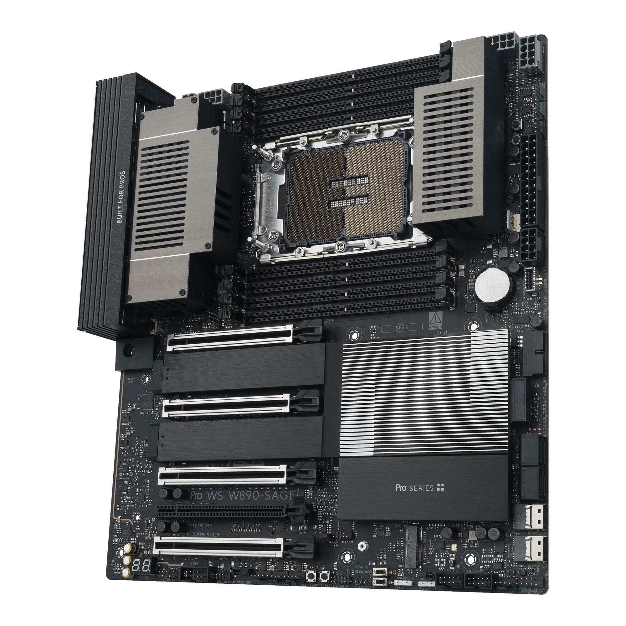 ASUS PRO WS W890-SAGE LGA4710-2 EEB workstation motherboard 8xDDR4 4xPCIe 5.0 4xM.2 4xSATA