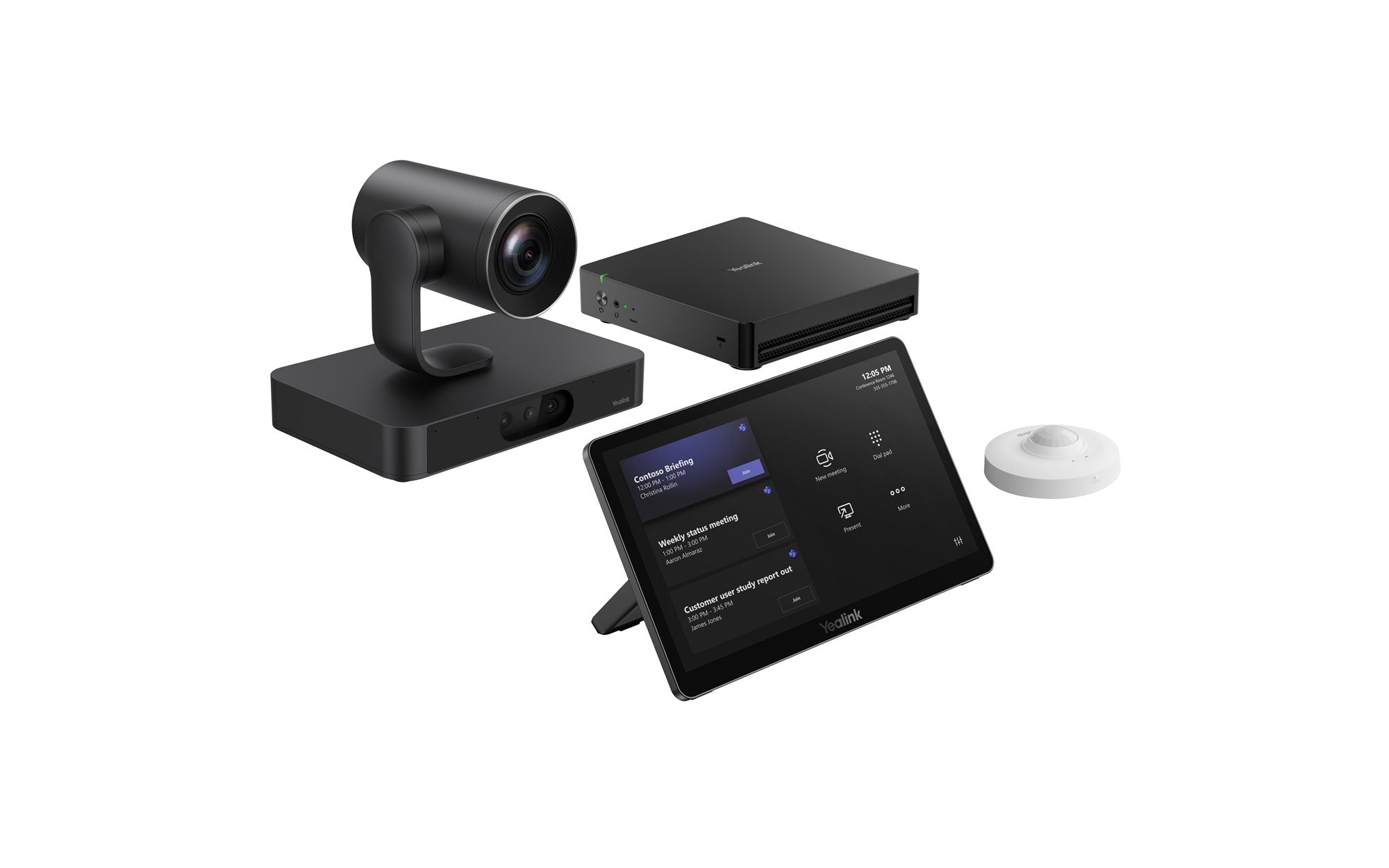 Yealink Native Microsoft Teams Rooms system for large rooms : 1x SmartVision 80, VCR20, MCoreKit-C5U