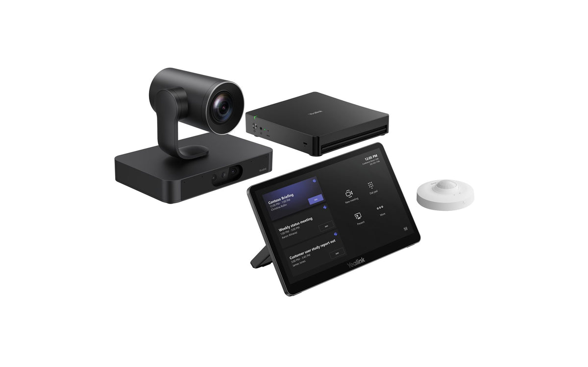 Yealink Native Microsoft Teams Rooms system for large rooms : 1x SmartVision 80, VCR20, MCoreKit-C5U