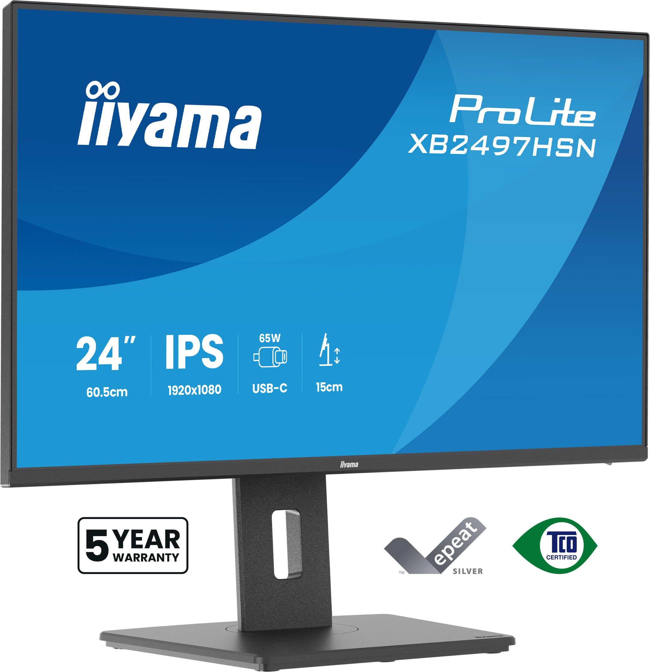 XB2497HSN-B1 24" FHD+USB-C Dock+LAN