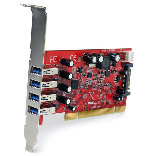 4 Port PCI USB 3.0 Card w/SATA Power