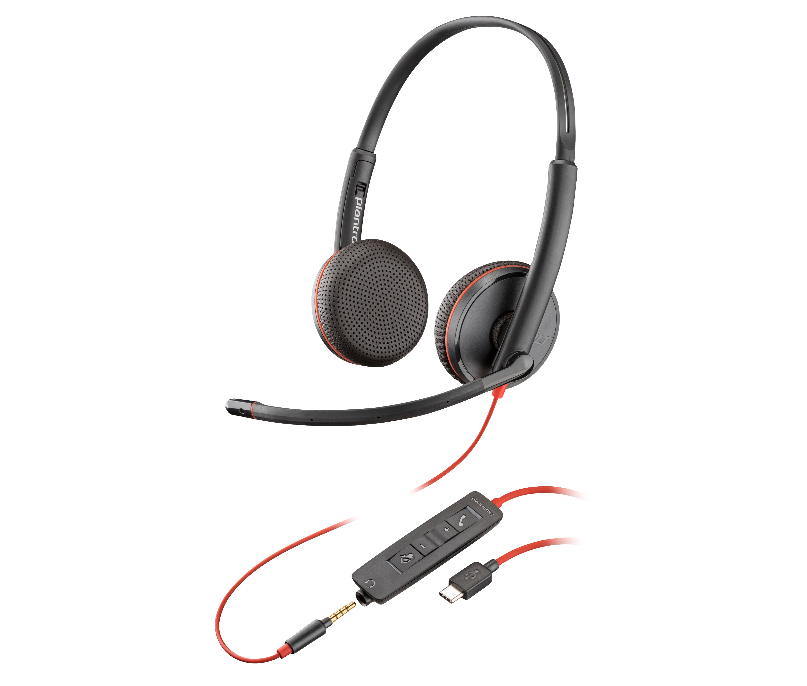 PLANTRONICS Blackwire C3225 casque USB-C+Jack -2 écouteurs