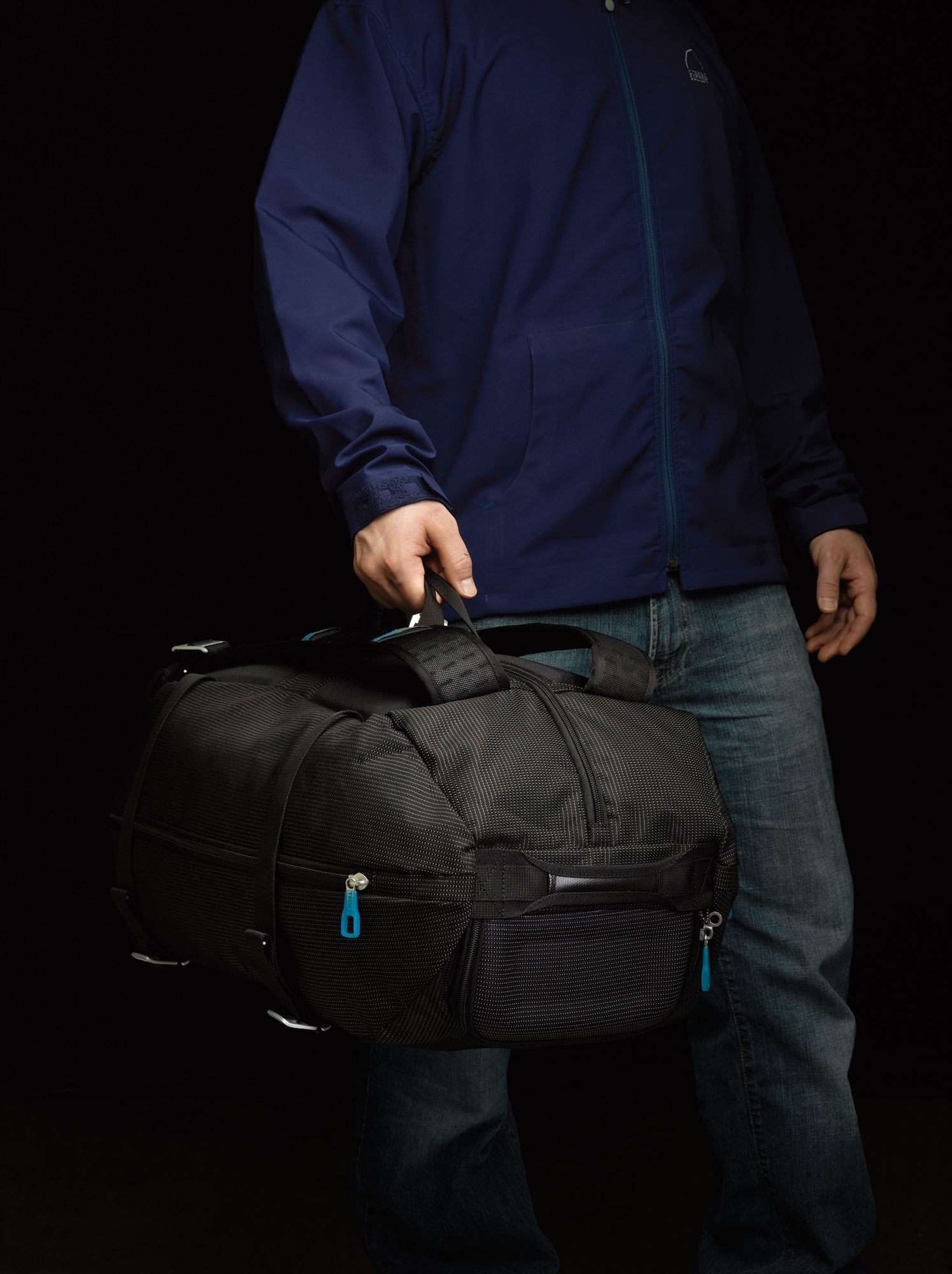 Thule Nylon Duffel-Pack Black w Safezone
