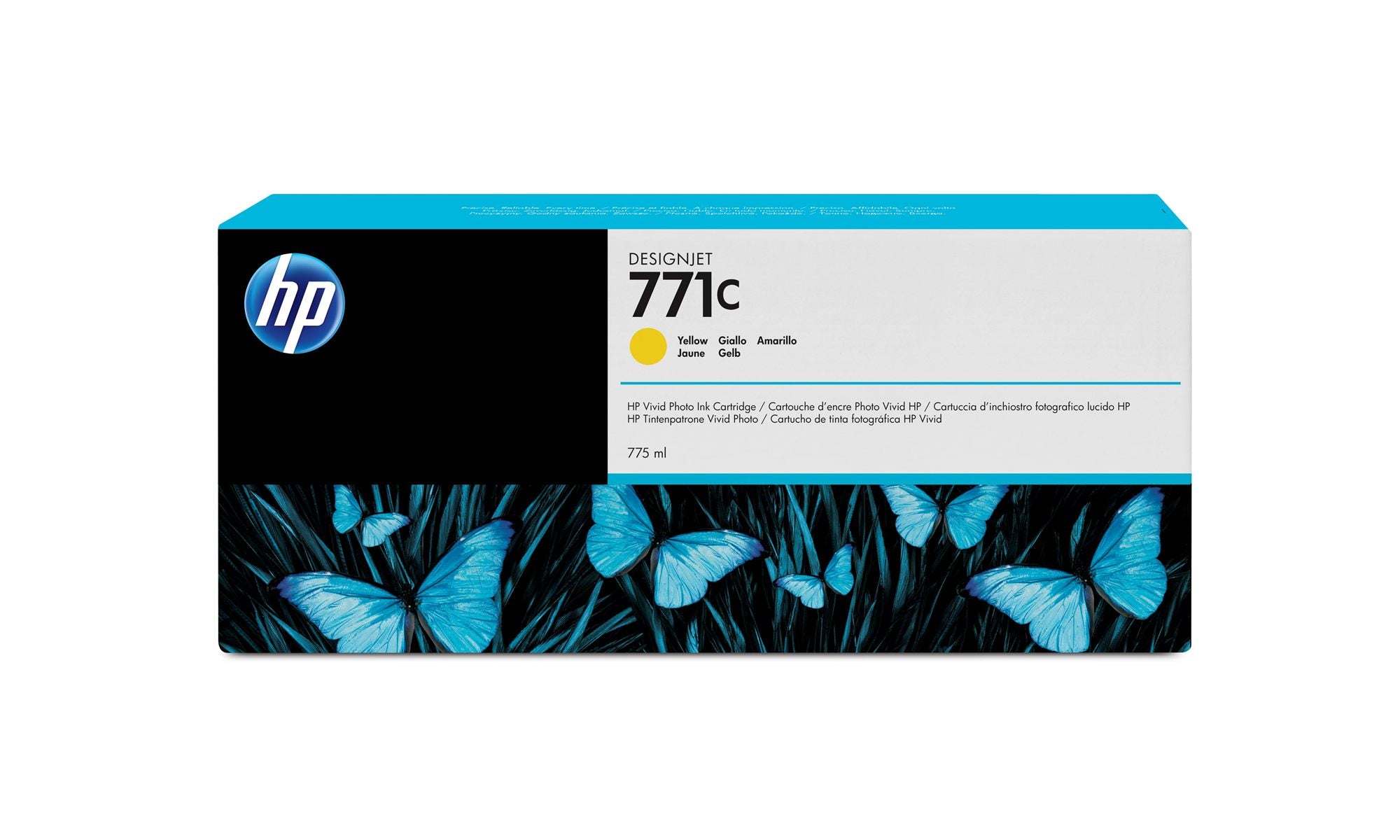 HP 771C original Ink cartridge B6Y10A yellow standard capacity 775ml 1-pack
