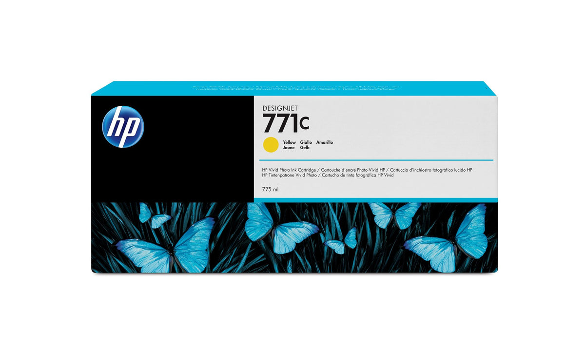 HP 771C original Ink cartridge B6Y10A yellow standard capacity 775ml 1-pack
