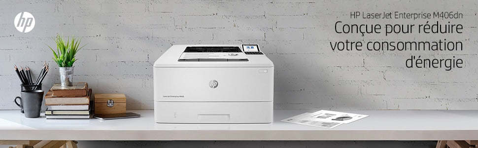 HP LaserJet Enterprise M406dn Printer Mono Duplex laser A4 1200x1200dpi 40ppm 350sheets USB LAN