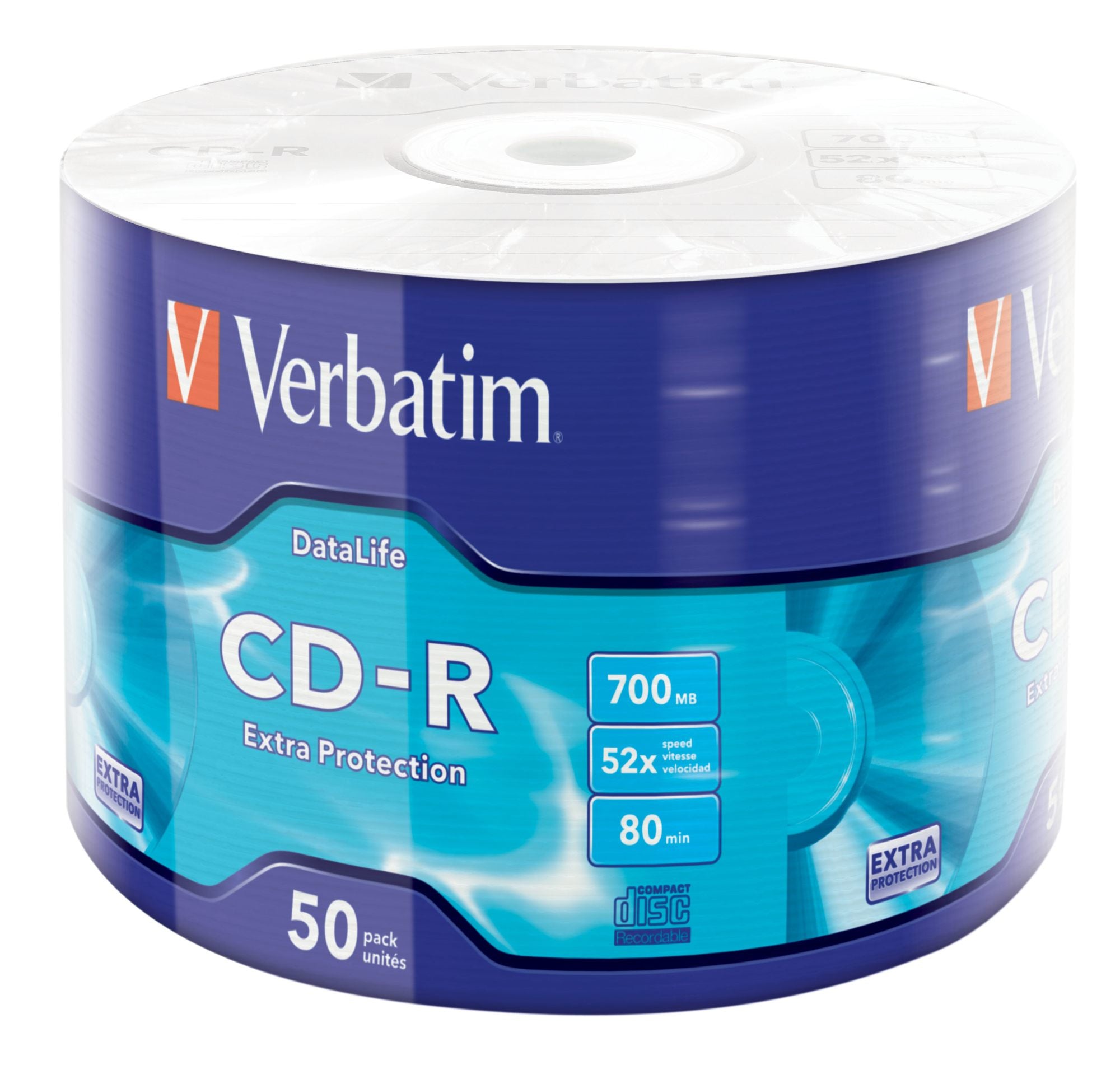 VERBATIM CD-R 52X 700MB 50 PACK