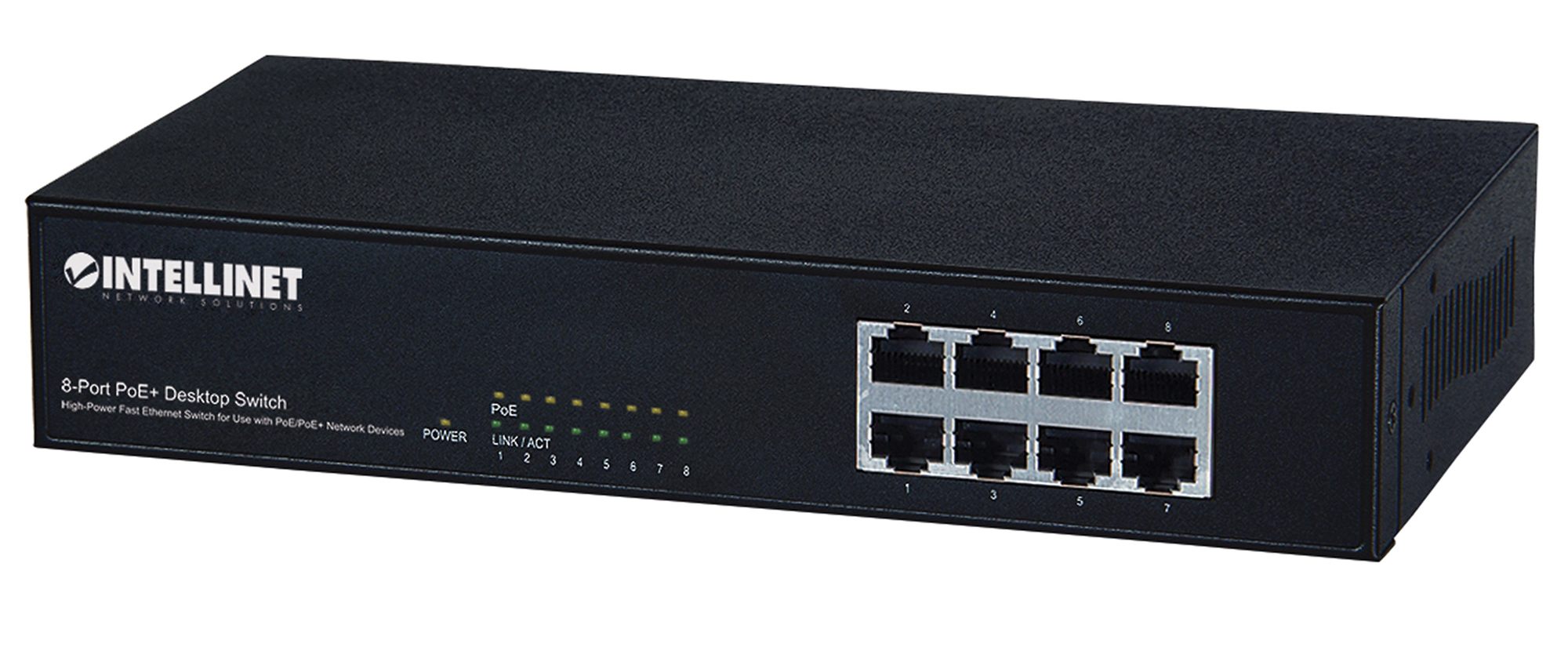 Intellinet 560764 Commutateur 10/100 8 ports 8PoE ATAF