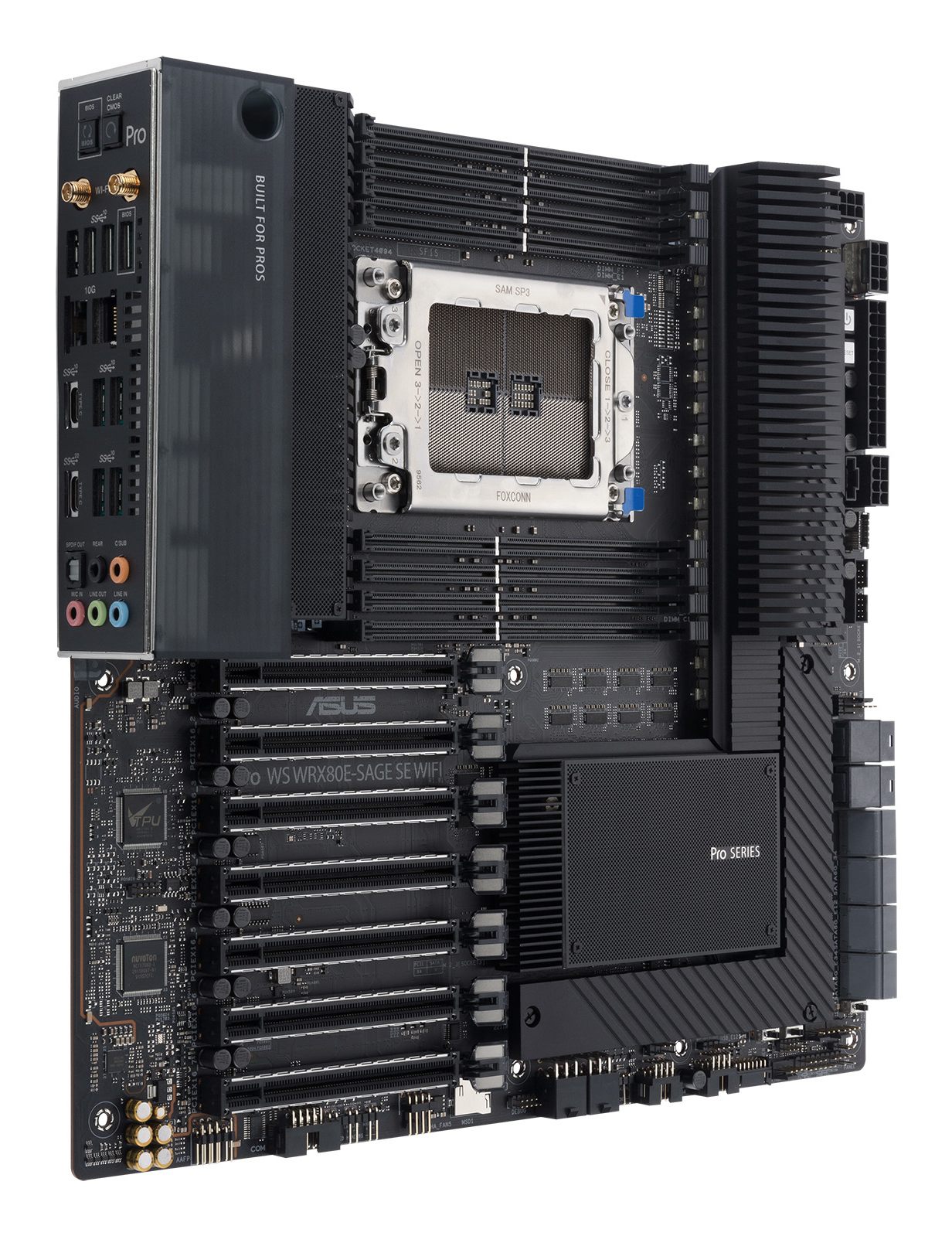 ASUS PRO WS WRX80E-SAGE SE WIFI II sWRX8 8xDDR4 8xSATA 3xM.2