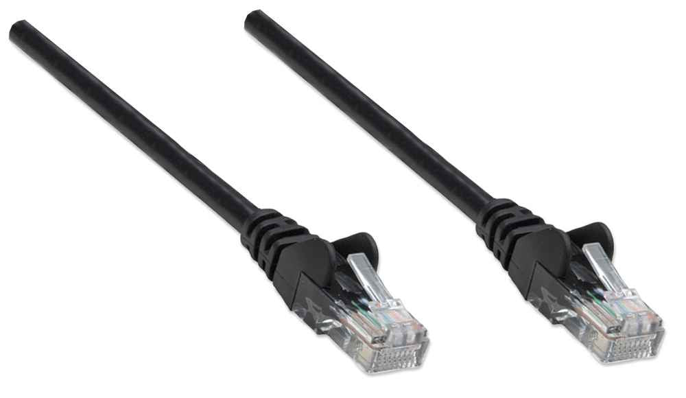 Intellinet 0.45m Cat5e câble de réseau Noir 0,5 m U/UTP (UTP)