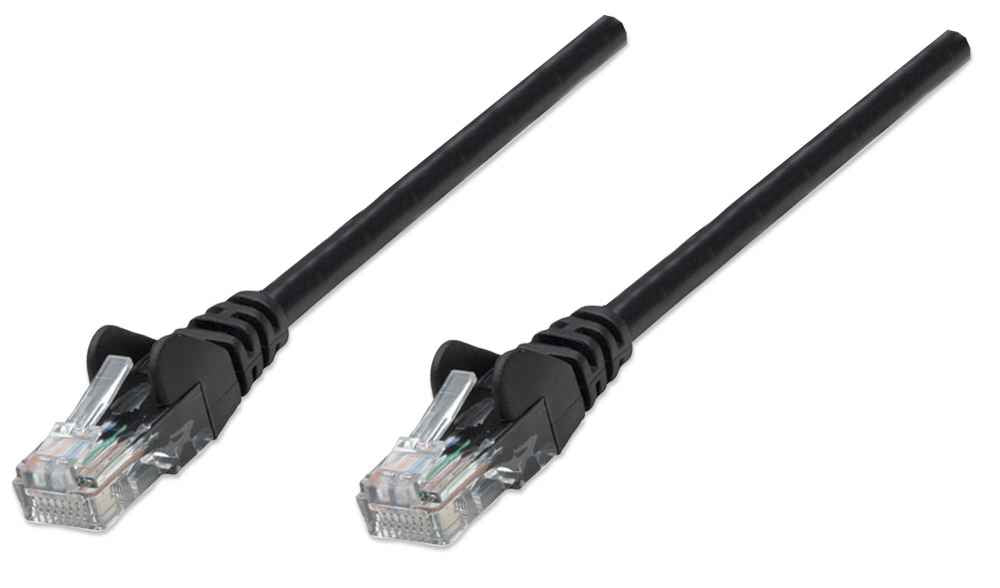 Intellinet 0.45m Cat5e câble de réseau Noir 0,5 m U/UTP (UTP)