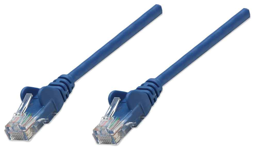 Intellinet 3m Cat5e câble de réseau Bleu U/UTP (UTP)