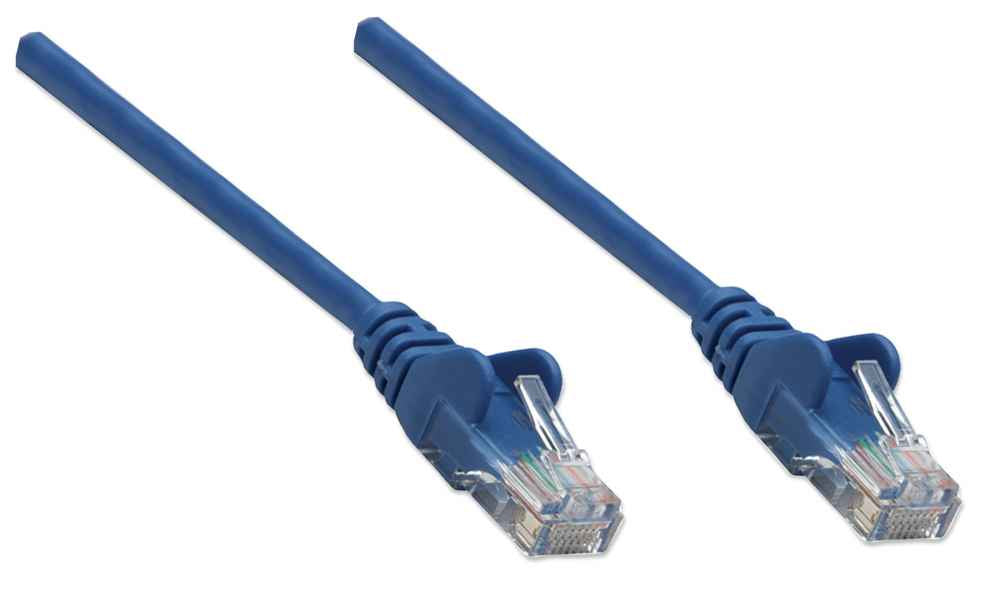 Intellinet 3m Cat5e câble de réseau Bleu U/UTP (UTP)